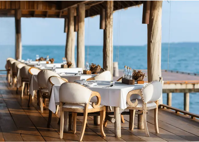 restaurant by the beach