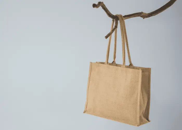 hanging bag in a tree