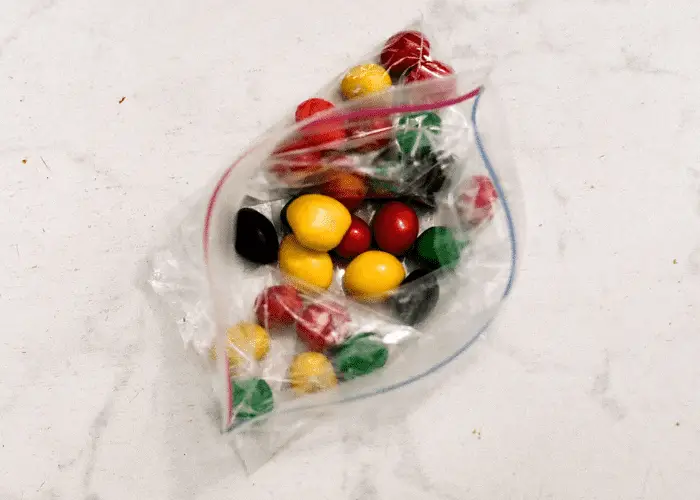 sweets in a resealable bag