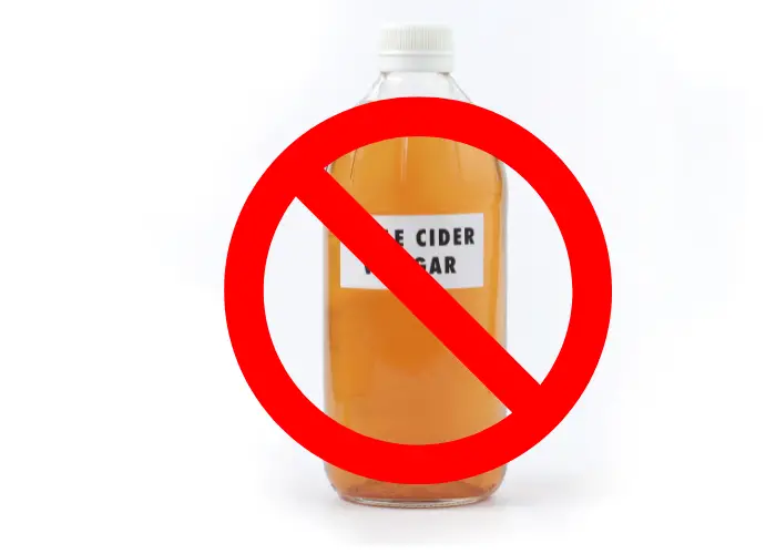 vinegar restriction sign