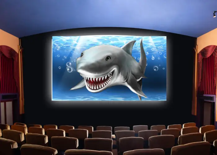 great white shark on cinema