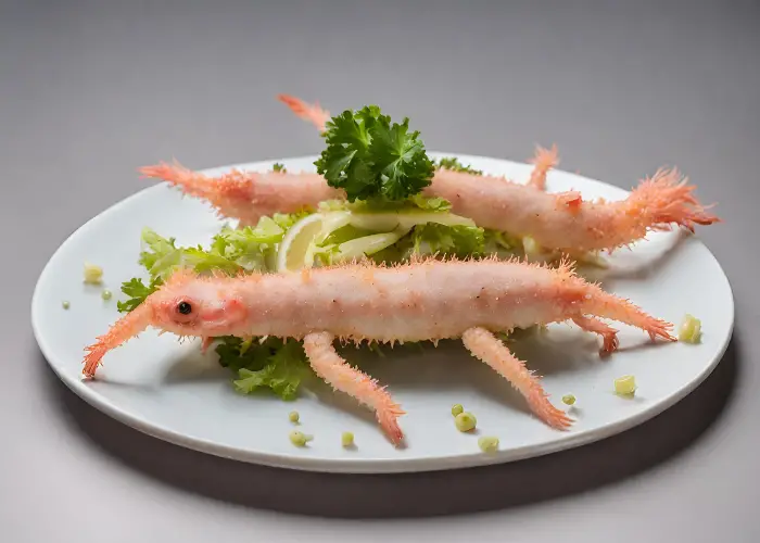 2 fried axolotls on a plate