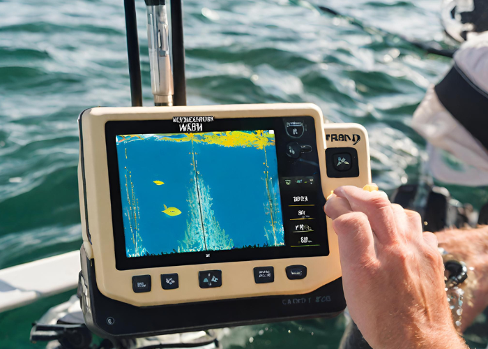 fish finder on a boat