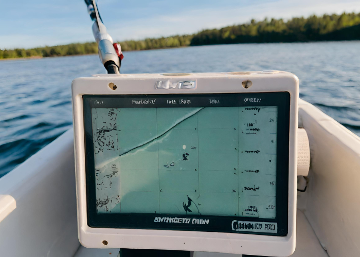 fish finder on boat image
